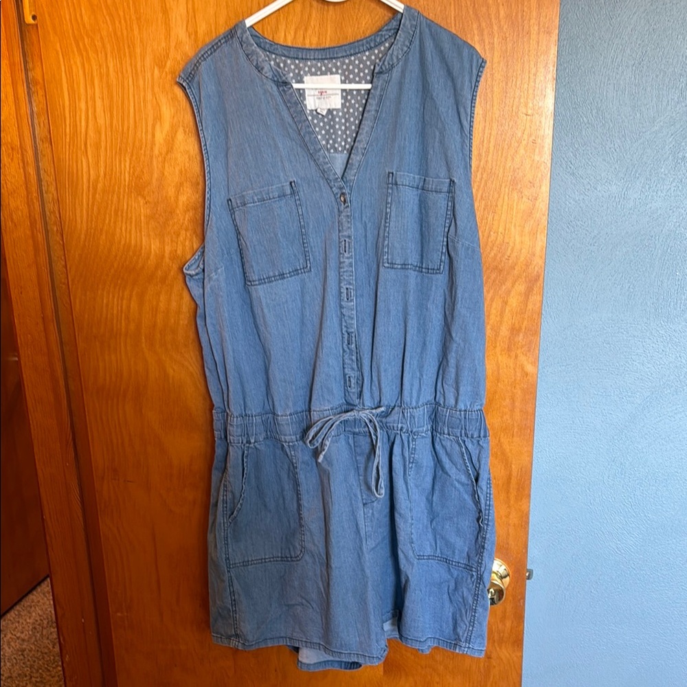 Denim Chambray Romper